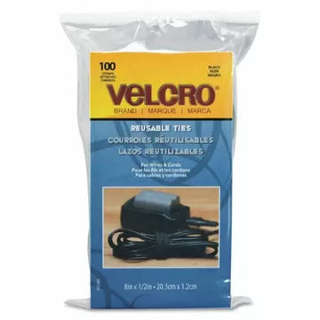 Velcro 8" Reusable Adjustable Pre-cut Cable Tie